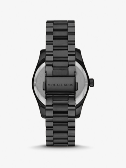 MK Lexington Pavé Black-Tone Watch