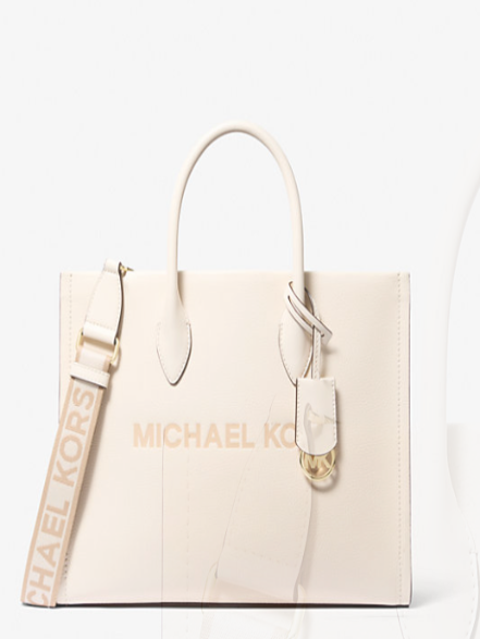 MK Mirella Medium Pebbled Leather Tote Bag