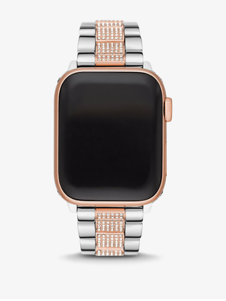 Pavé Two-Tone and Gold tone Strap For Apple Watch®