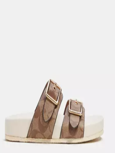Allanah Sandal in Signature Canvas I COACH