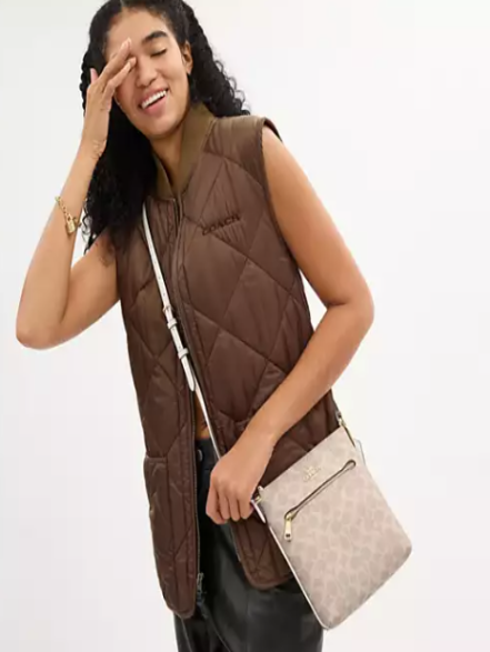 Mini Rowan File Bag In Signature Canvas I COACH