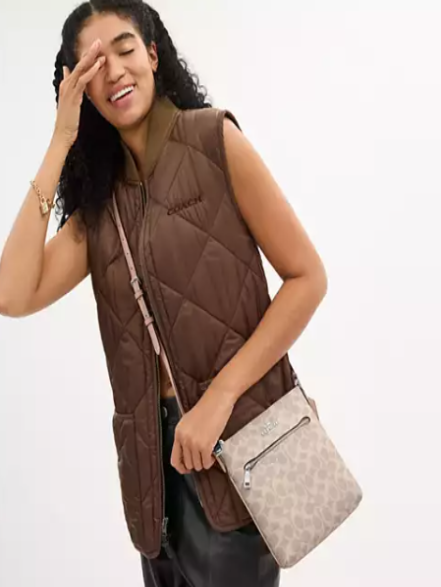 Mini Rowan File Bag In Signature Canvas I COACH