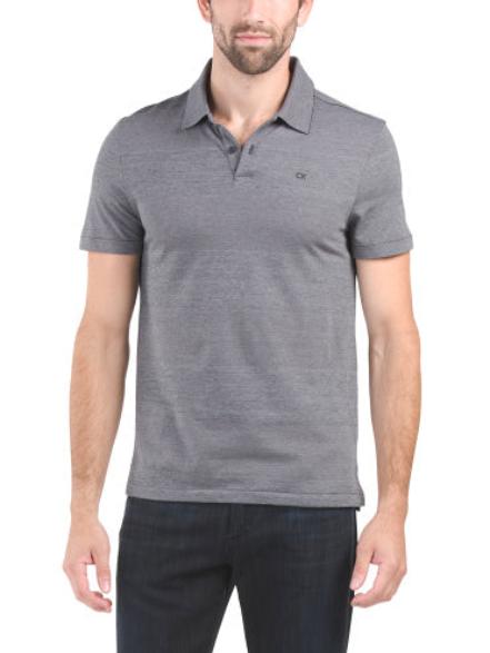 Short sleeve Wide Jacquard Polo I CALVIN KLEIN