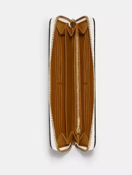 Long Zip Around Wallet In Signature Canvas I COACH