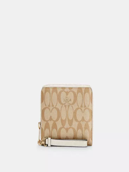 Long Zip Around Wallet In Signature Canvas I COACH