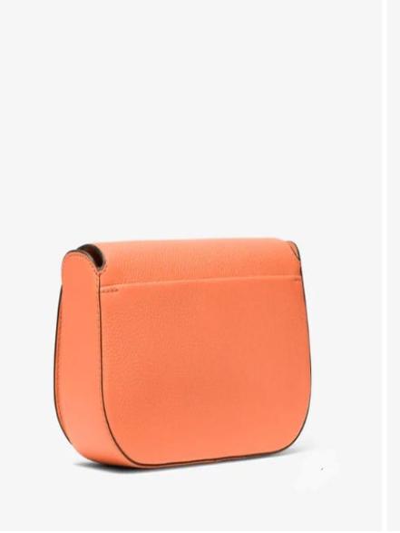 MK Samira Small Pebbled Leather Messenger Bag