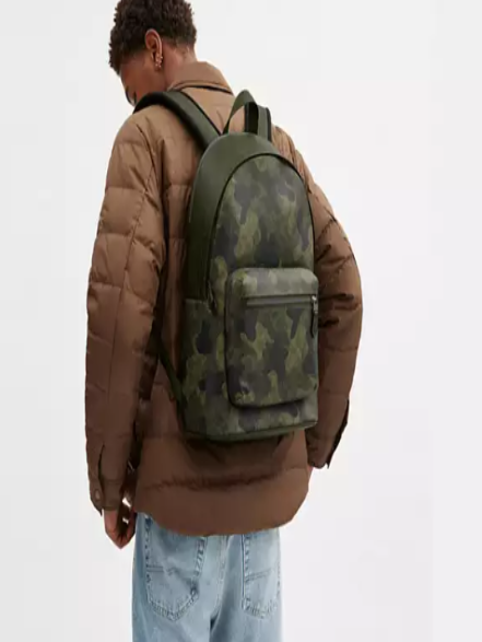 West Backpack In Signature Canvas I COACH