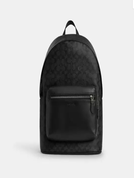 West Backpack In Signature Canvas I COACH