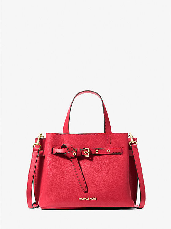 MK Emilia Small Pebbled Leather Satchel