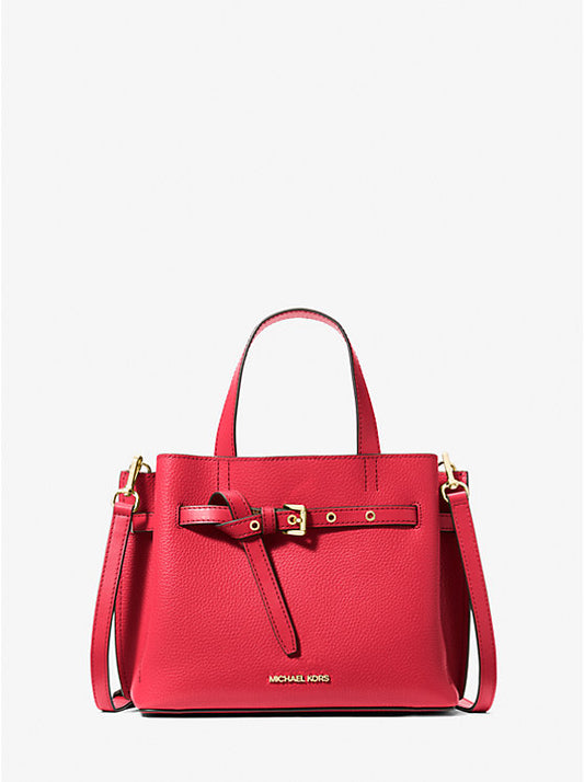 MK Emilia Small Pebbled Leather Satchel