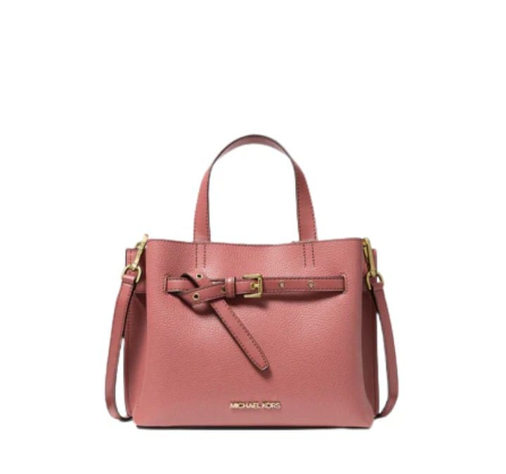 MK Emilia Small Pebbled Leather Satchel