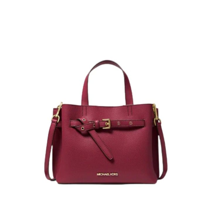 MK Emilia Small Pebbled Leather Satchel