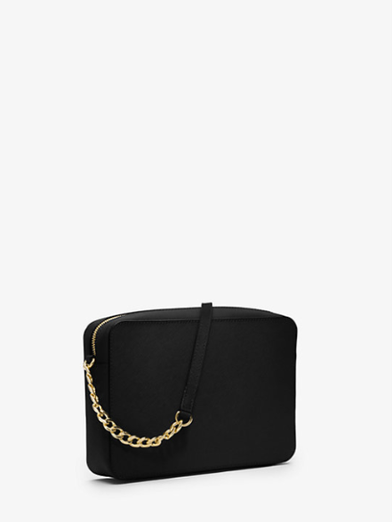 MK Jet Set Large Saffiano Leather Cross Body Bag