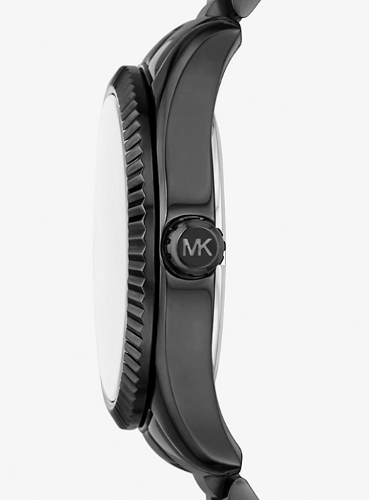 MK Lexington Pavé Black-Tone Watch