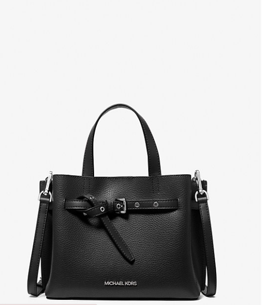 MK Emilia Small Pebbled Leather Satchel