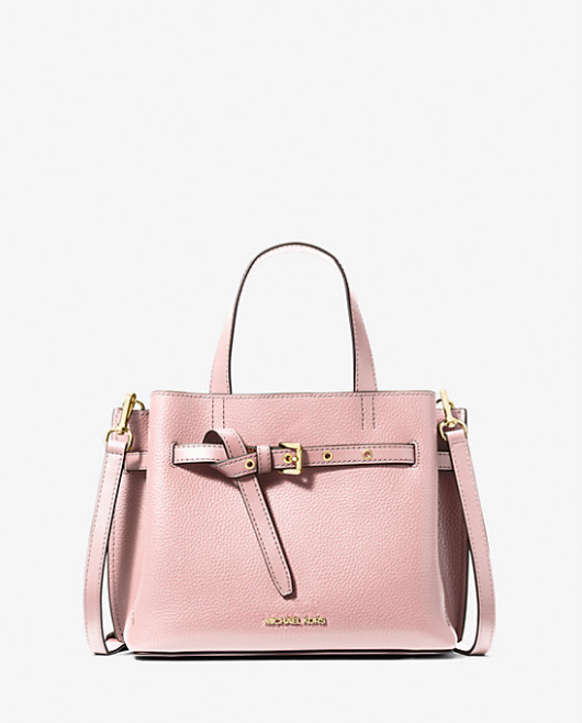 MK Emilia Small Pebbled Leather Satchel