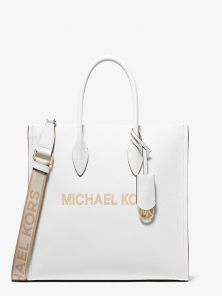MK Mirella Medium Pebbled Leather Tote Bag