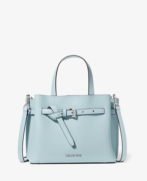 MK Emilia Small Pebbled Leather Satchel