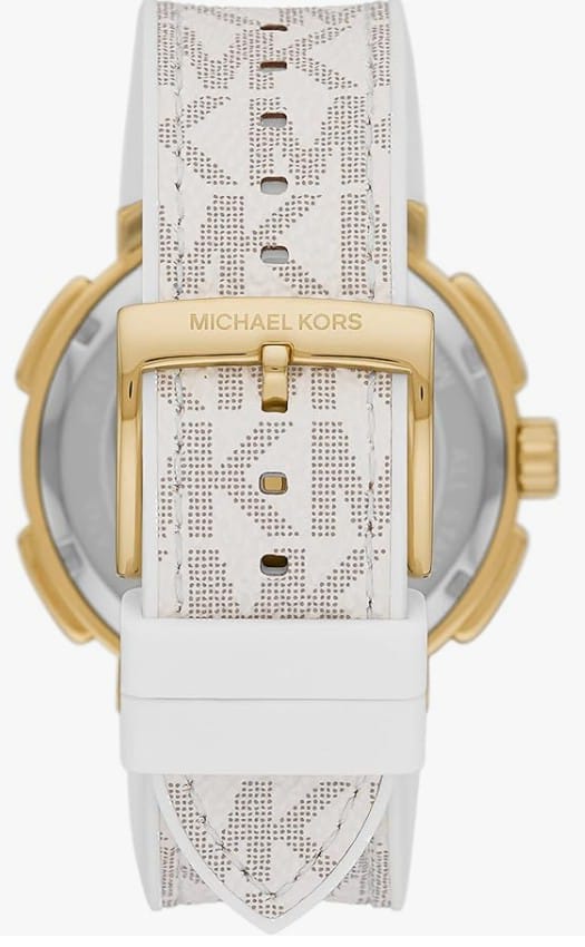 MK Oversized Sydney Pavé Rose Gold-Tone and Logo Watch