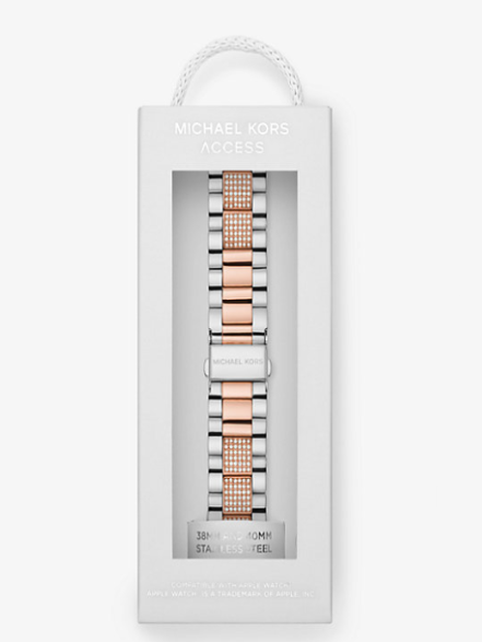 Pavé Two-Tone and Gold tone  Strap For Apple Watch®