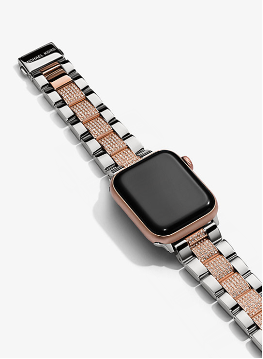 Pavé Two-Tone and Gold tone  Strap For Apple Watch®
