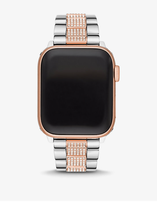 Pavé Two-Tone and Gold tone  Strap For Apple Watch®