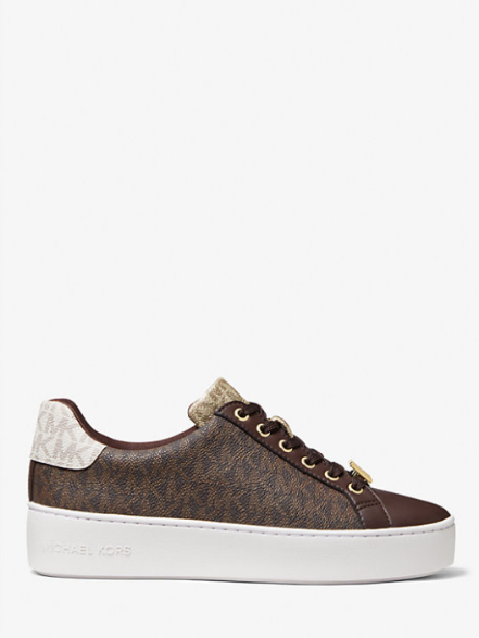 Poppy Color-Block Logo Sneaker
