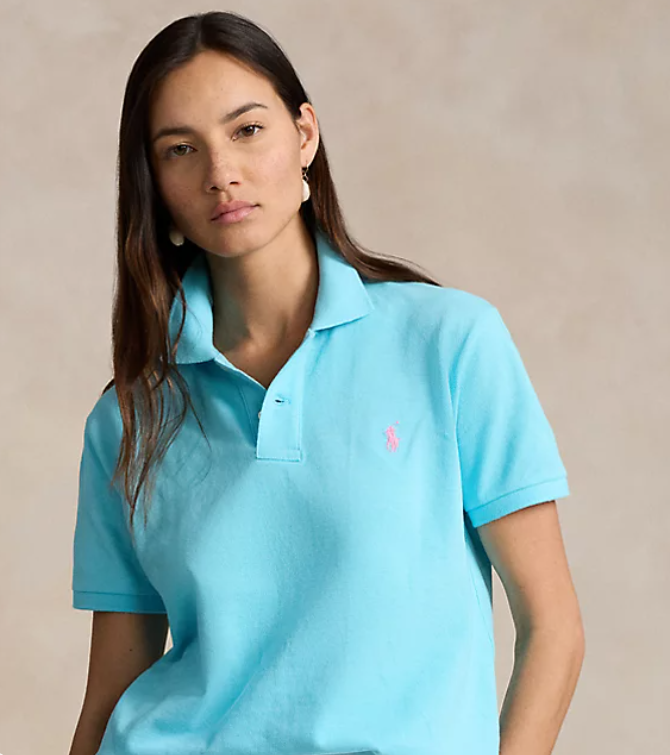 Ralph Lauren Women's Classic Fit Mesh Polo shirt