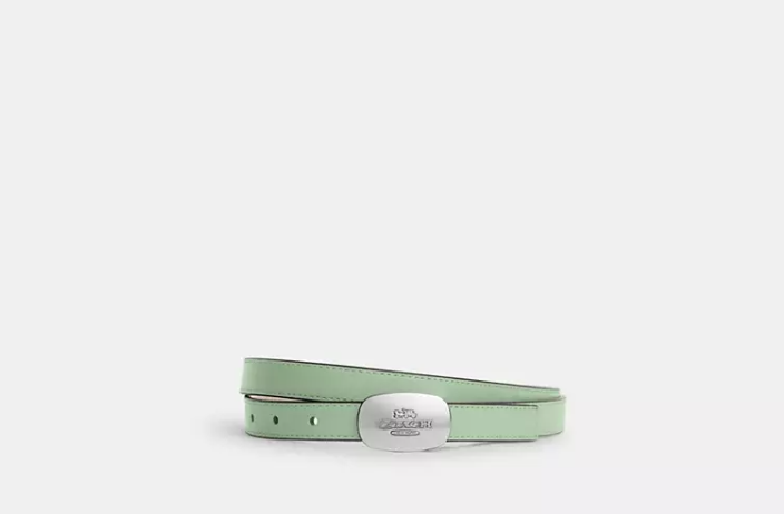 Signature Buckle Cut To Size Reversible Eliza Belt, 18 Mm     I     COACH