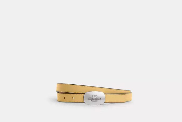 Signature Buckle Cut To Size Reversible Eliza Belt, 18 Mm     I     COACH