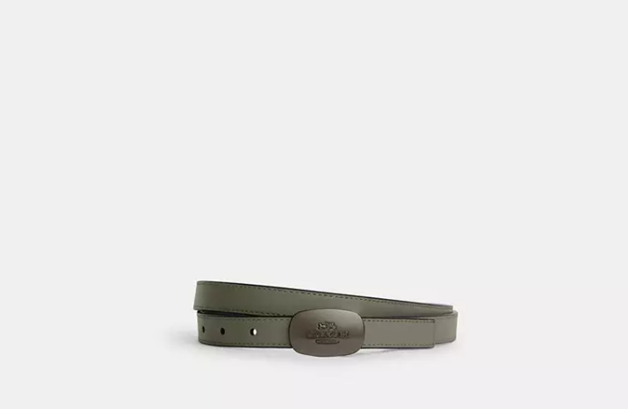 Signature Buckle Cut To Size Reversible Eliza Belt, 18 Mm     I     COACH