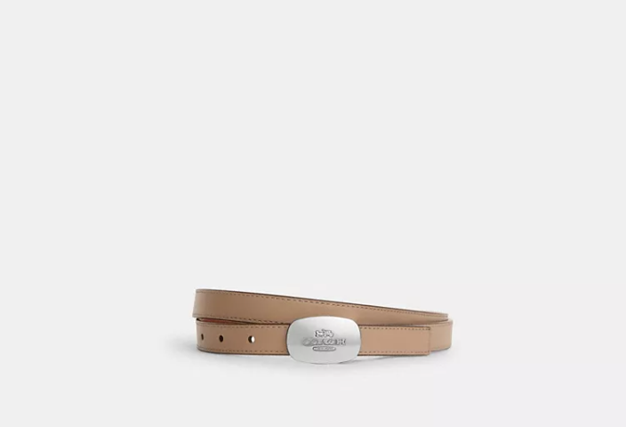 Signature Buckle Cut To Size Reversible Eliza Belt, 18 Mm     I     COACH