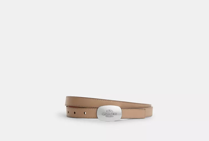 Signature Buckle Cut To Size Reversible Eliza Belt, 18 Mm     I     COACH