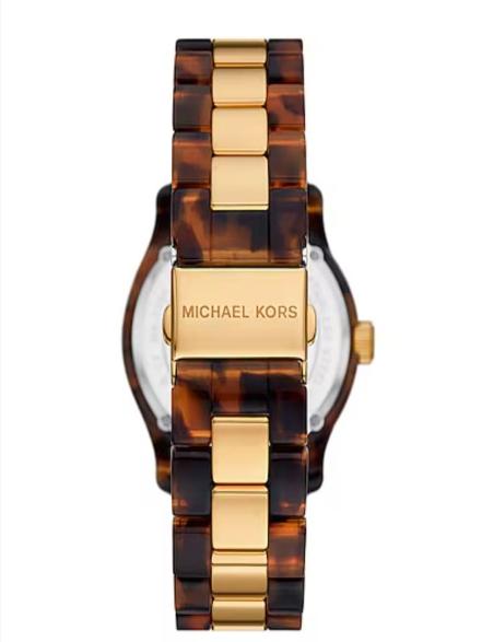 Runway Pavé Gold-Tone and Tortoiseshell Acetate Watch
