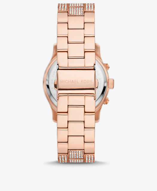 Runway Pavé Rose Gold-Tone Watch