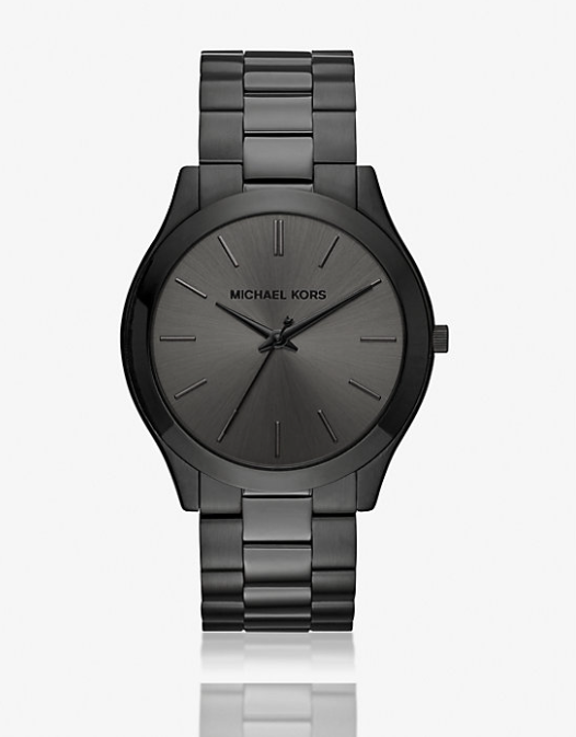 Oversized Slim Runway Black-Tone Watch