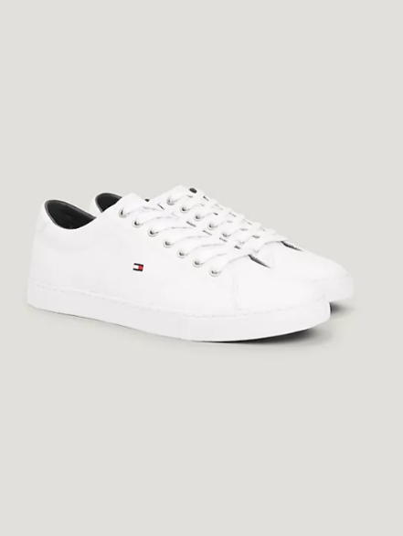 Flag Leather Sneaker     I     TOMMY HILFIGER