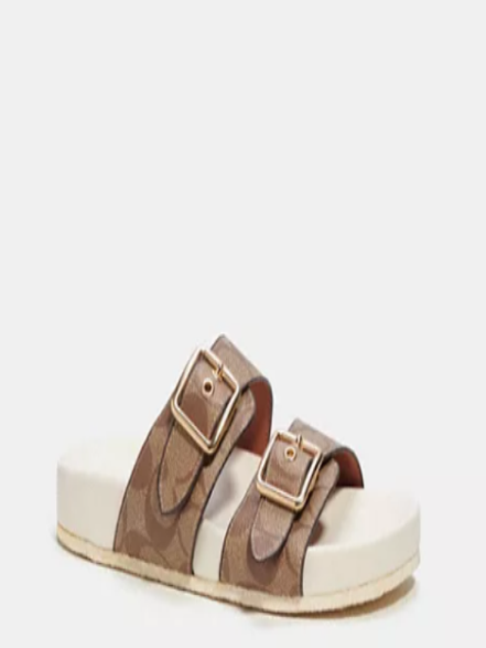 Allanah Sandal in Signature Canvas       I     COACH