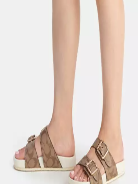 Allanah Sandal in Signature Canvas       I     COACH