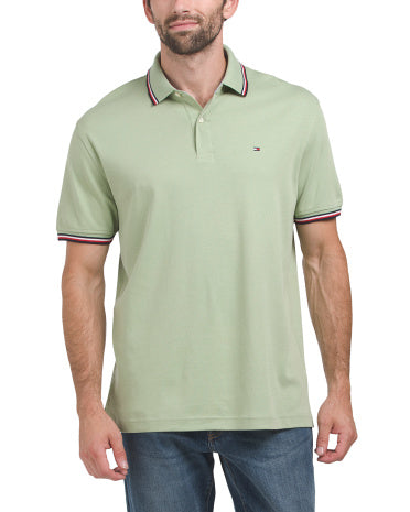 Richard Tipped Short Sleeve Polo       I     TOMMY HILFIGER