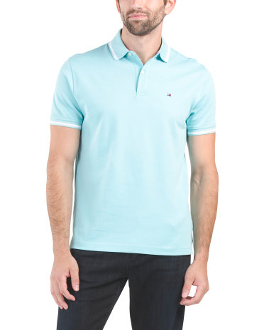 Richard Tipped Relaxed Fit Short Sleeve Polo     I    TOMMY HILFIGER