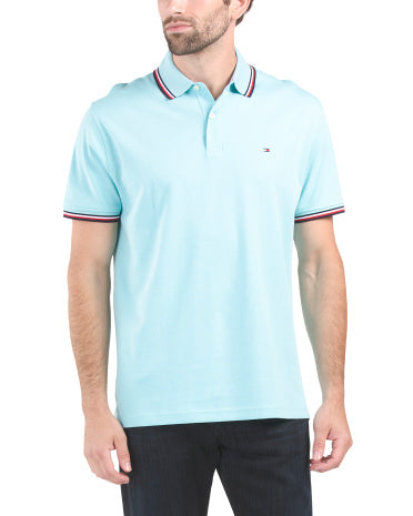 Richard Tipped Short Sleeve Polo       I     TOMMY HILFIGER