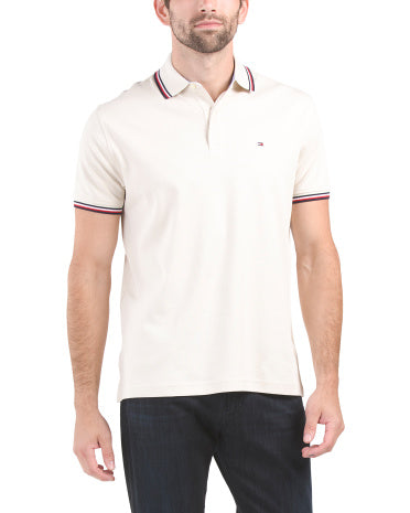 Richard Tipped Short Sleeve Polo       I     TOMMY HILFIGER