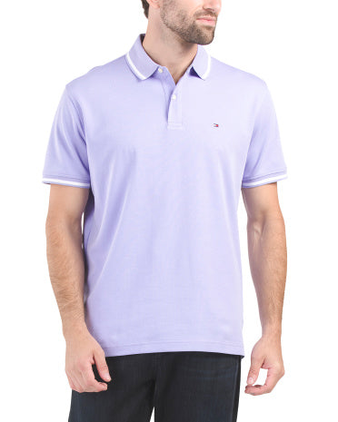 Richard Tipped Relaxed Fit Short Sleeve Polo     I    TOMMY HILFIGER