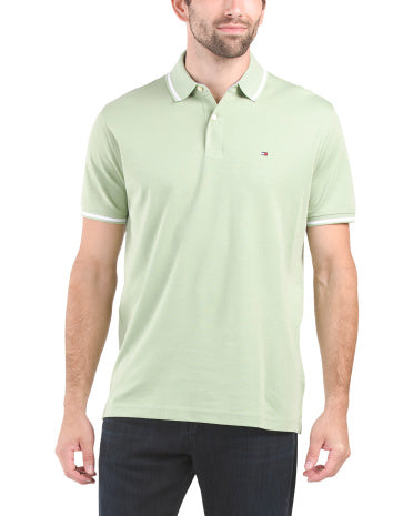 Richard Tipped Relaxed Fit Short Sleeve Polo     I    TOMMY HILFIGER