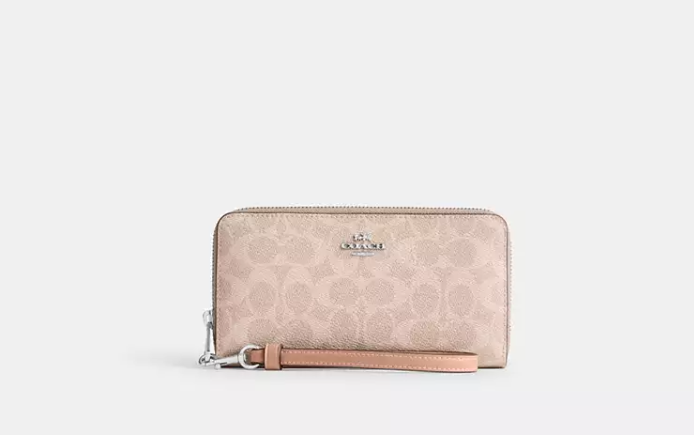 Long Zip Around Wallet In Signature Canvas    I    COACH