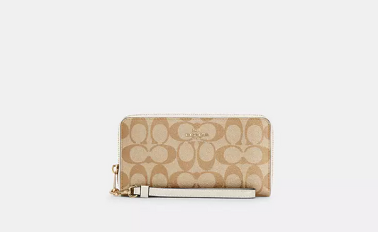 Long Zip Around Wallet In Signature Canvas    I    COACH