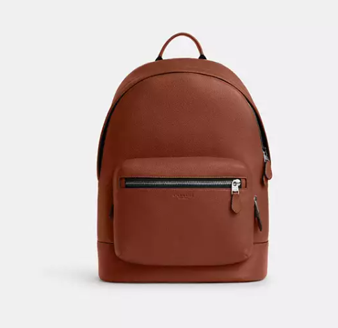 West Backpack In Signature Canvas        I      COACH