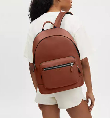 West Backpack In Signature Canvas        I      COACH